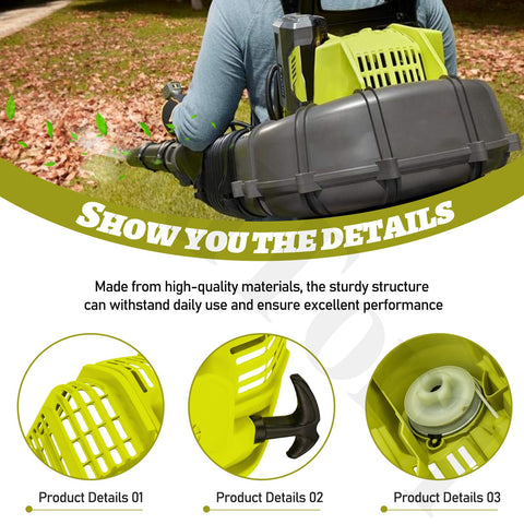 EddTorq pull starter for Ryobi RY38BPEMCVNM enables easy installation and reliable starts.