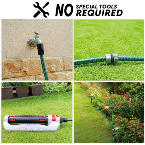 Eden 94051 included connectors enable direct faucet attachment without tools.