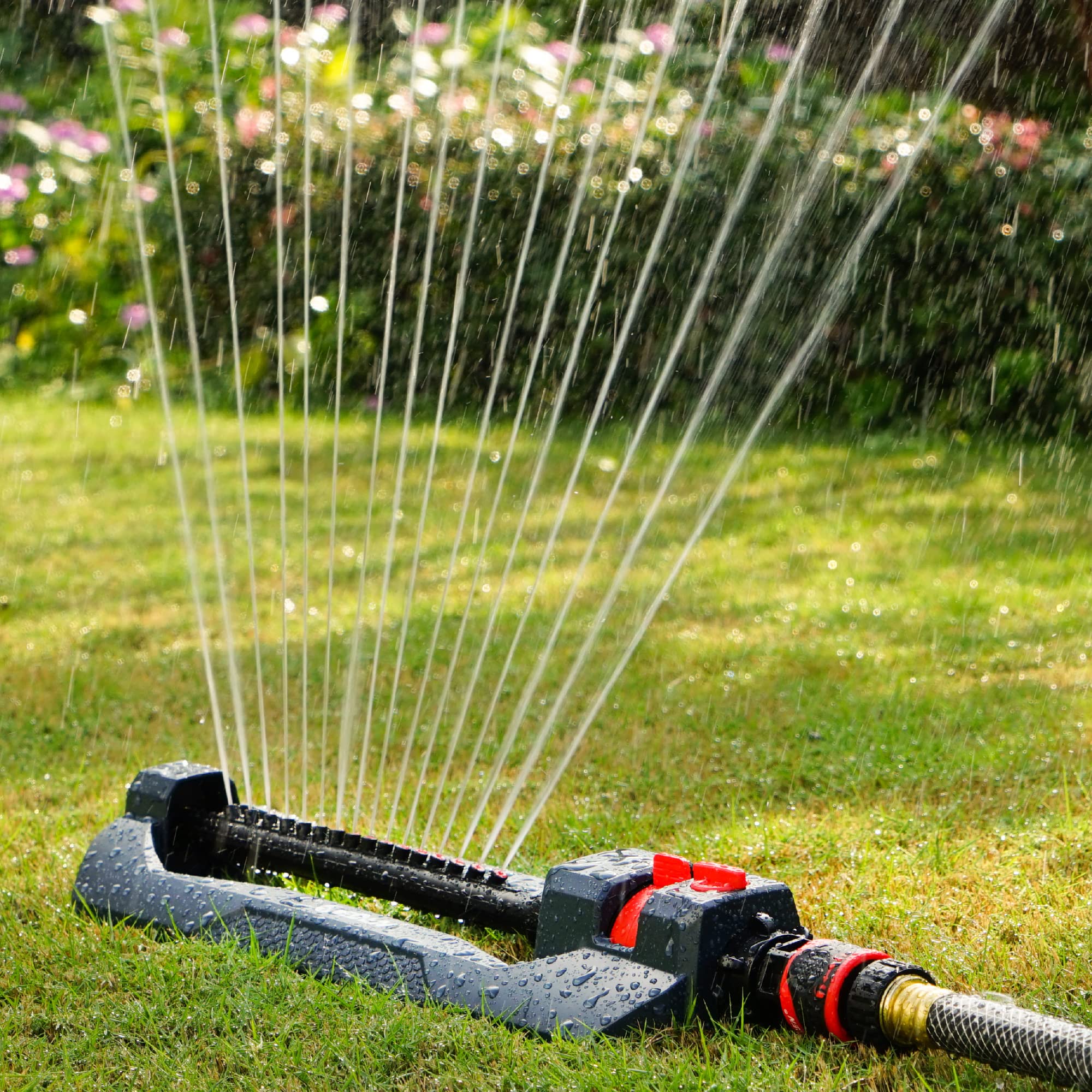 Eden 94105 precision nozzles provide even spray across the yard