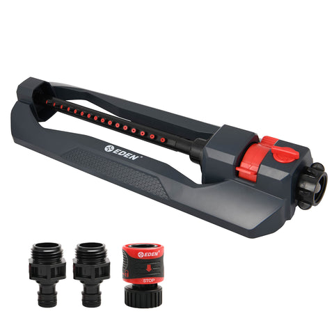 Eden 94105 weighted sprinkler base stabilizes watering on any lawn