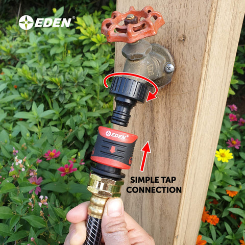 Eden 95210 ergonomic comfort-grip for comfortable tool changes.