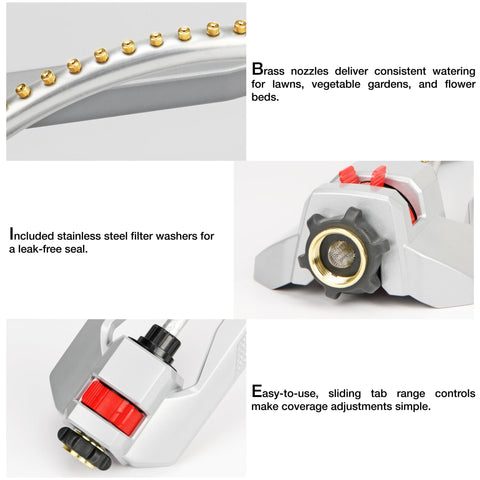 Eden 96218 built-in nozzle cleaning tool helps prevent clogs and maintain flow.