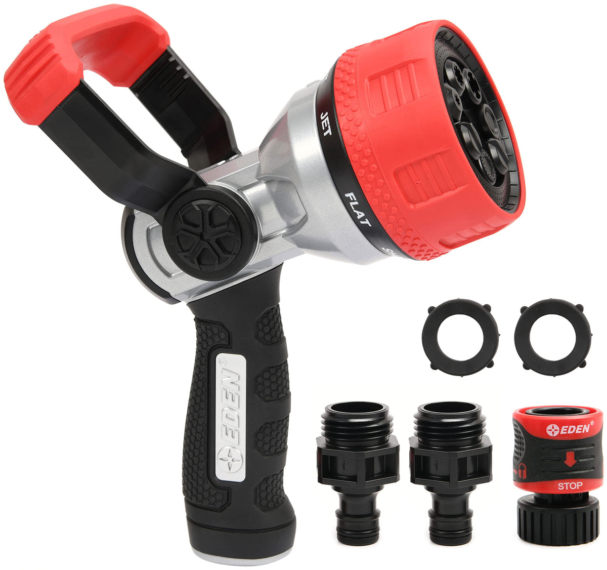 Eden 96806 nozzle with oversized on/off handle for easy water control