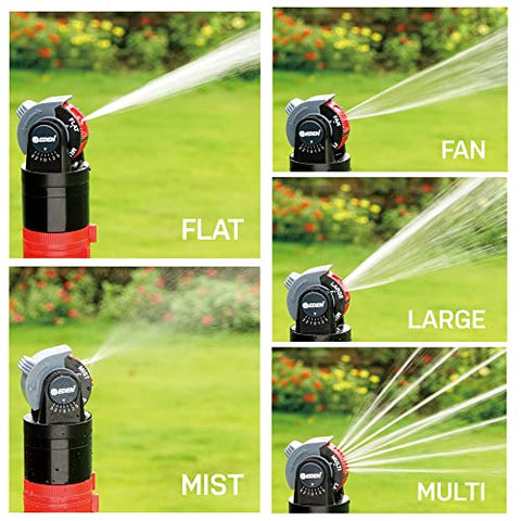 Eden angle cap adjusting distance for targeted watering near beds