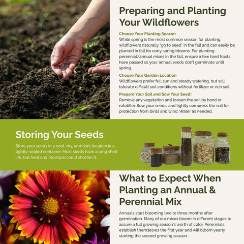 Eden Brothers non-GMO seed mix with high germination potential.