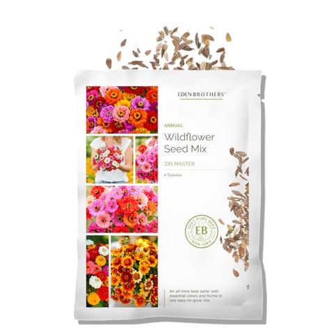 Eden Brothers Zin Master seed mix colors highlight variety and garden color possibilities