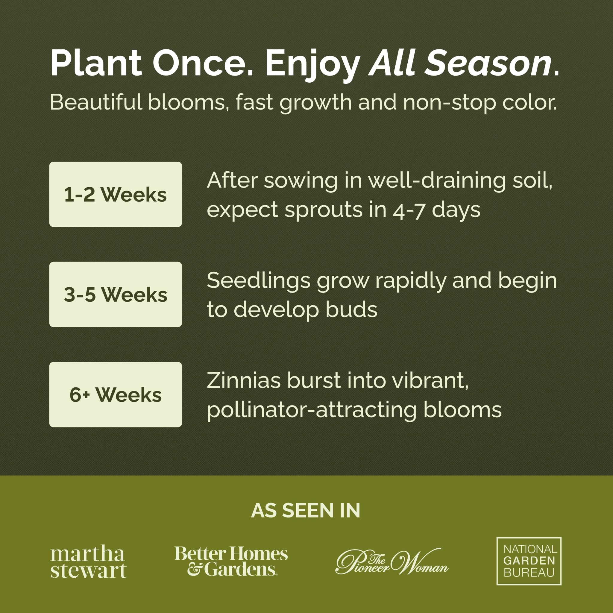 Eden Brothers Cupcakes Pink Mix germination focus, quick color in your beds.