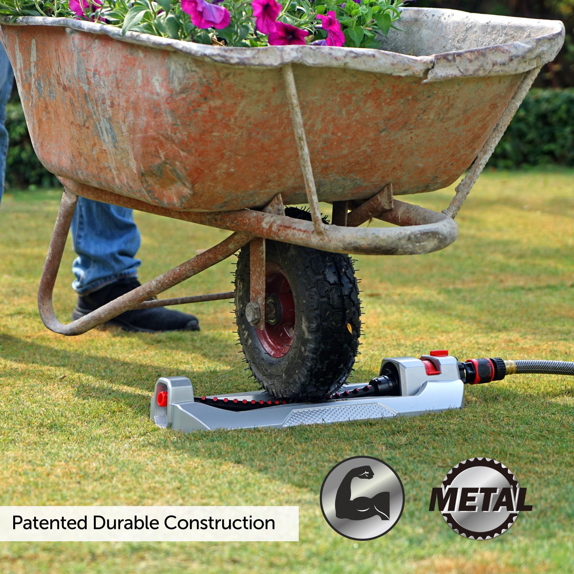 Eden built-in cleaning tool keeps nozzles clear for years.