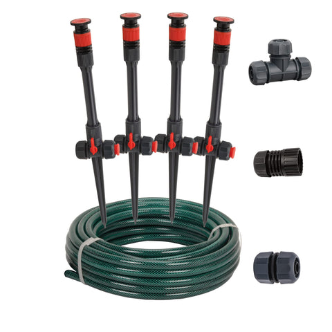 Eden Flex-Design Sprinkler Set showing four adjustable heads for precise garden coverage.