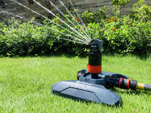 Eden misting function cools hot days while you garden or grill outdoors.