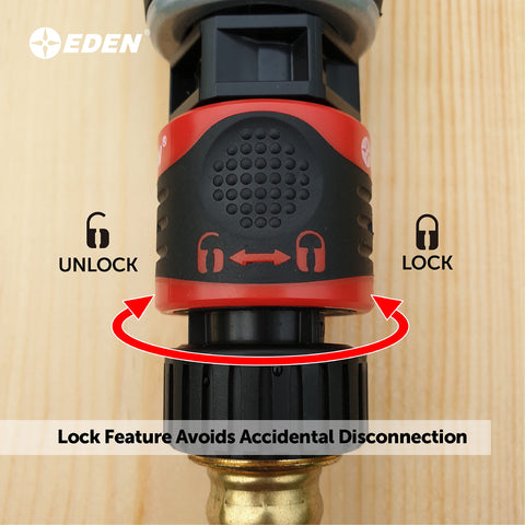 Eden Quick Connect durable ABS plastic for long-lasting performance.
