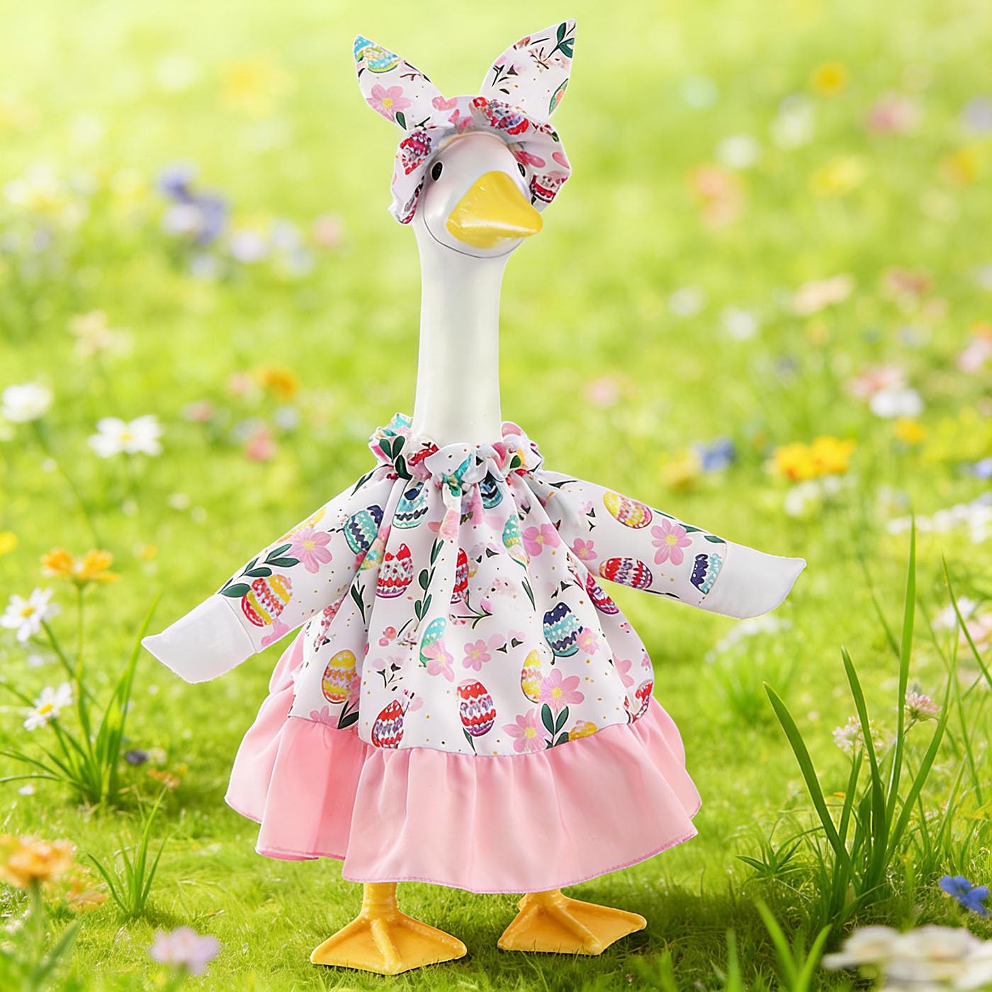 EdenShine outfit for porch geese creates a charming seasonal touch.