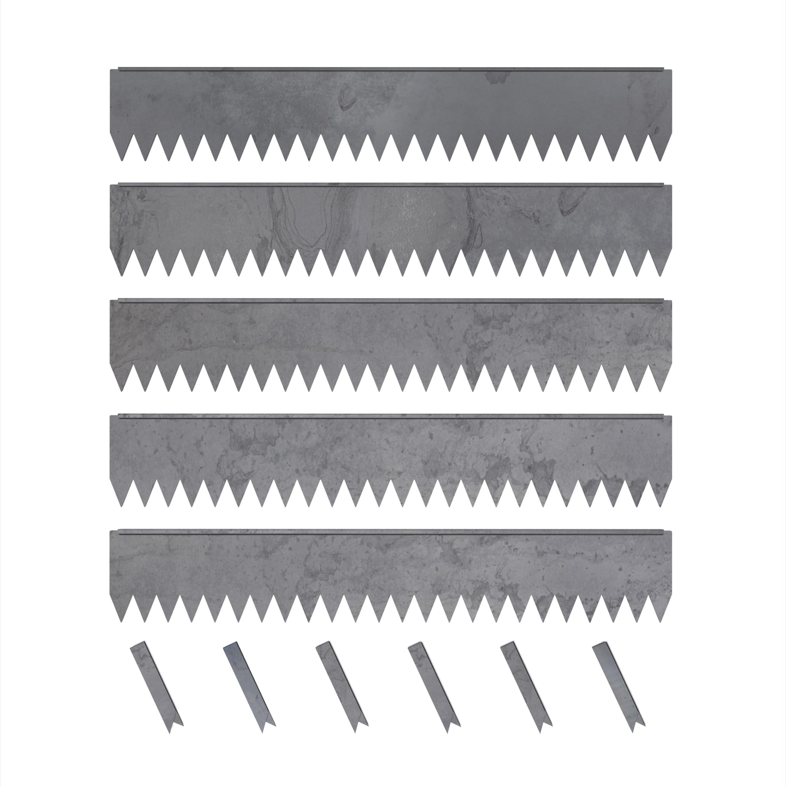 Edge Right hammer-in edging with rugged COR-TEN steel for lasting landscape borders.