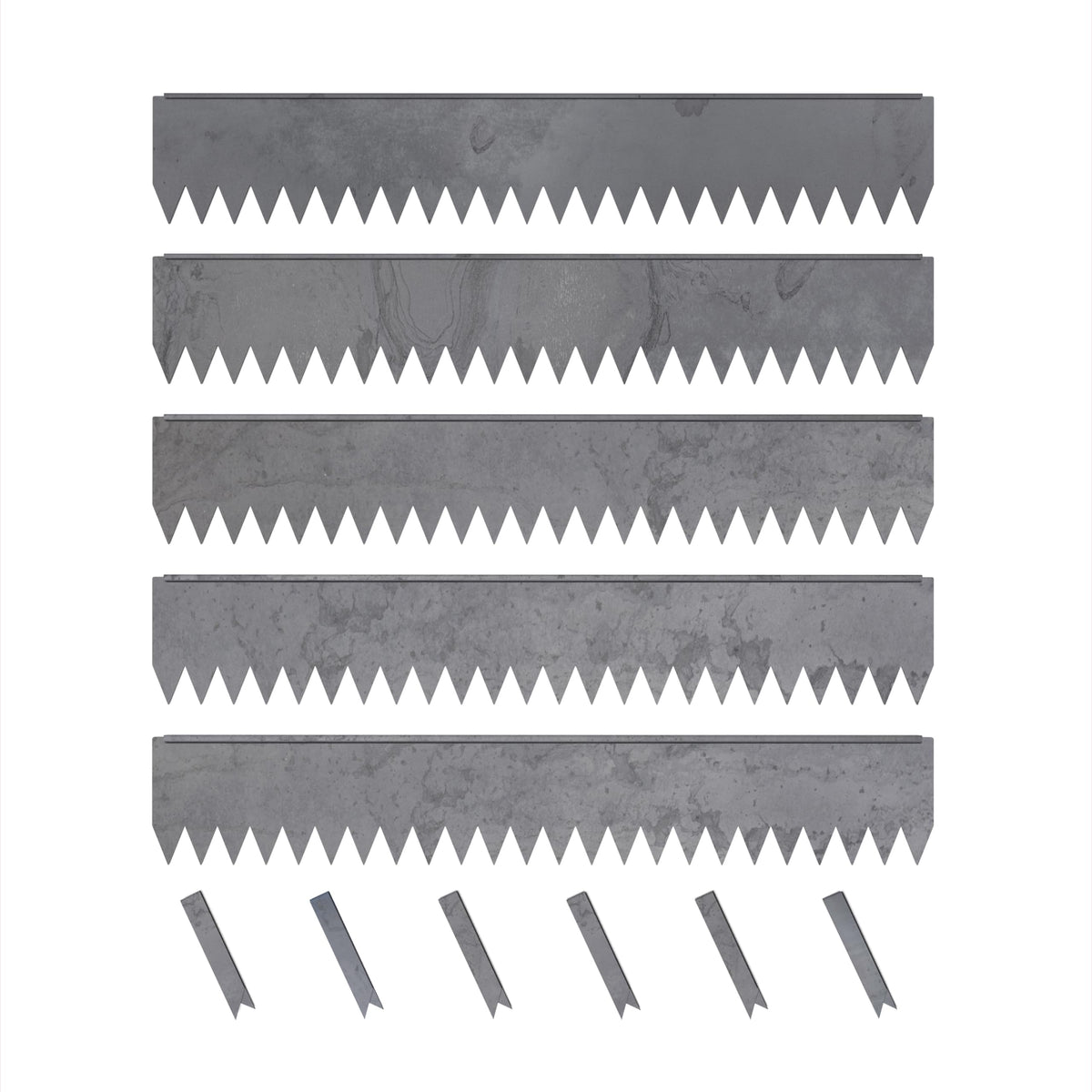Edge Right hammer-in edging with rugged COR-TEN steel for lasting landscape borders.