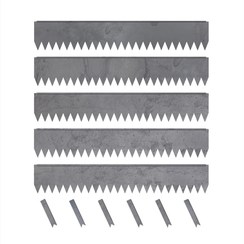 Edge Right hammer-in edging with rugged COR-TEN steel for lasting landscape borders.