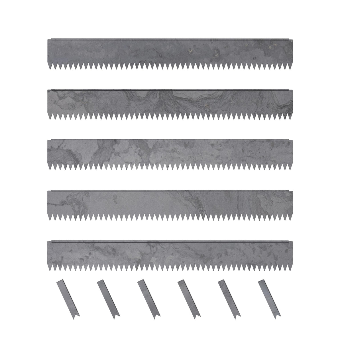 Edge Right hammer-in edging shows a 48-inch strip ready for installation and borders.