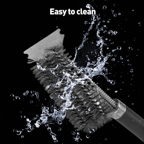 Edgnb grill brush no-shedding wire protects grates