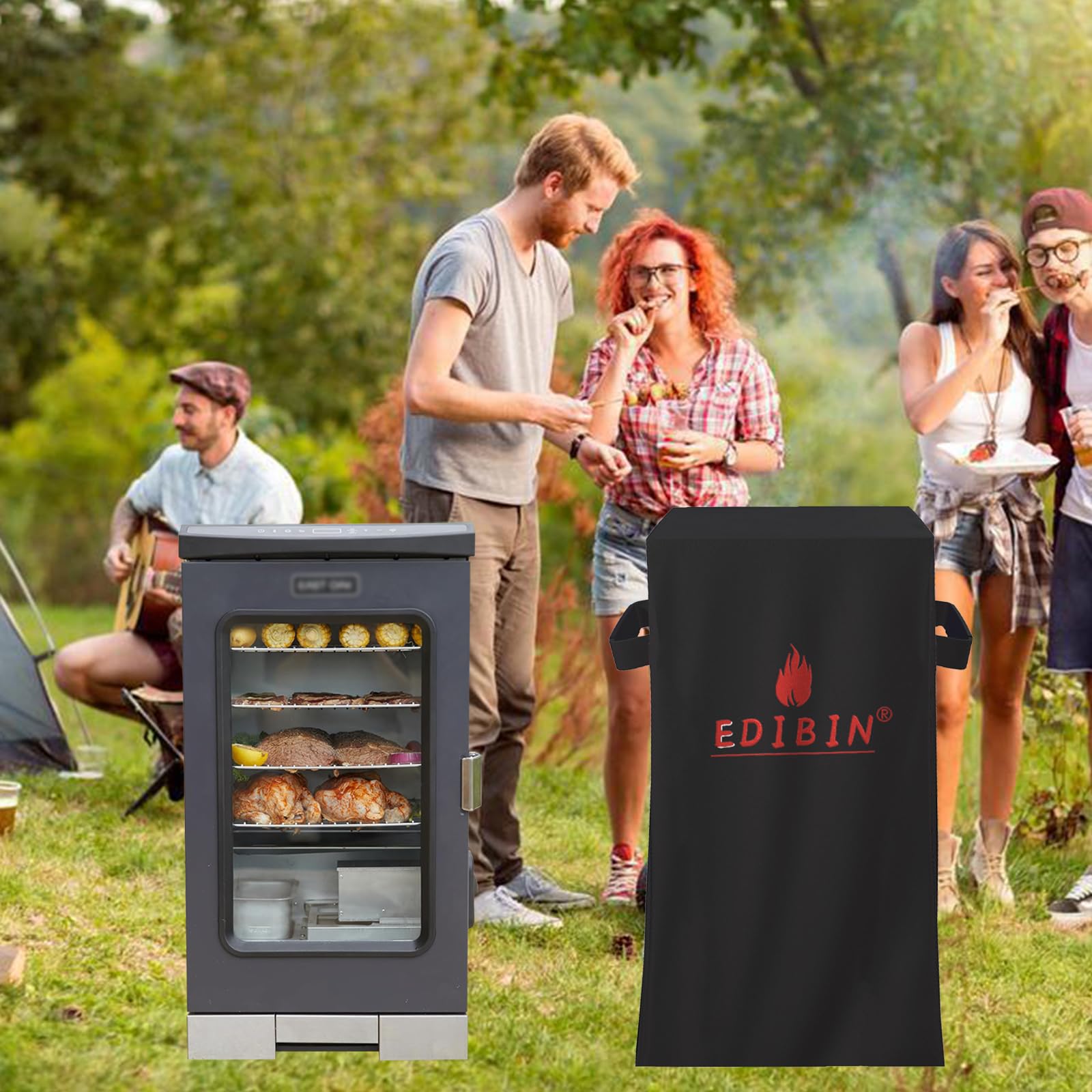 EDIBIN 600D fabric cover for durable all-weather protection
