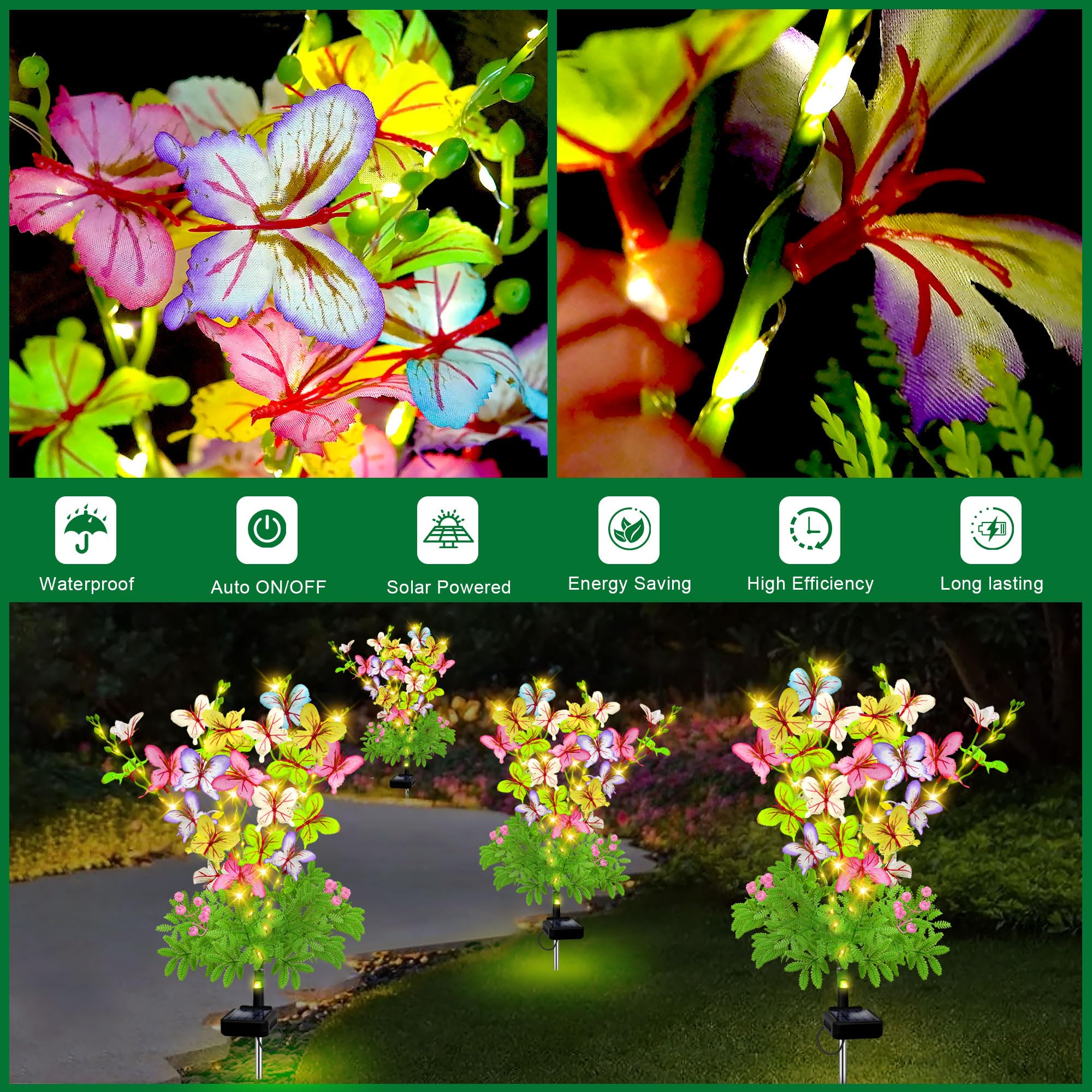 EDOF warm white LEDs add cozy mood to gardens and patios.