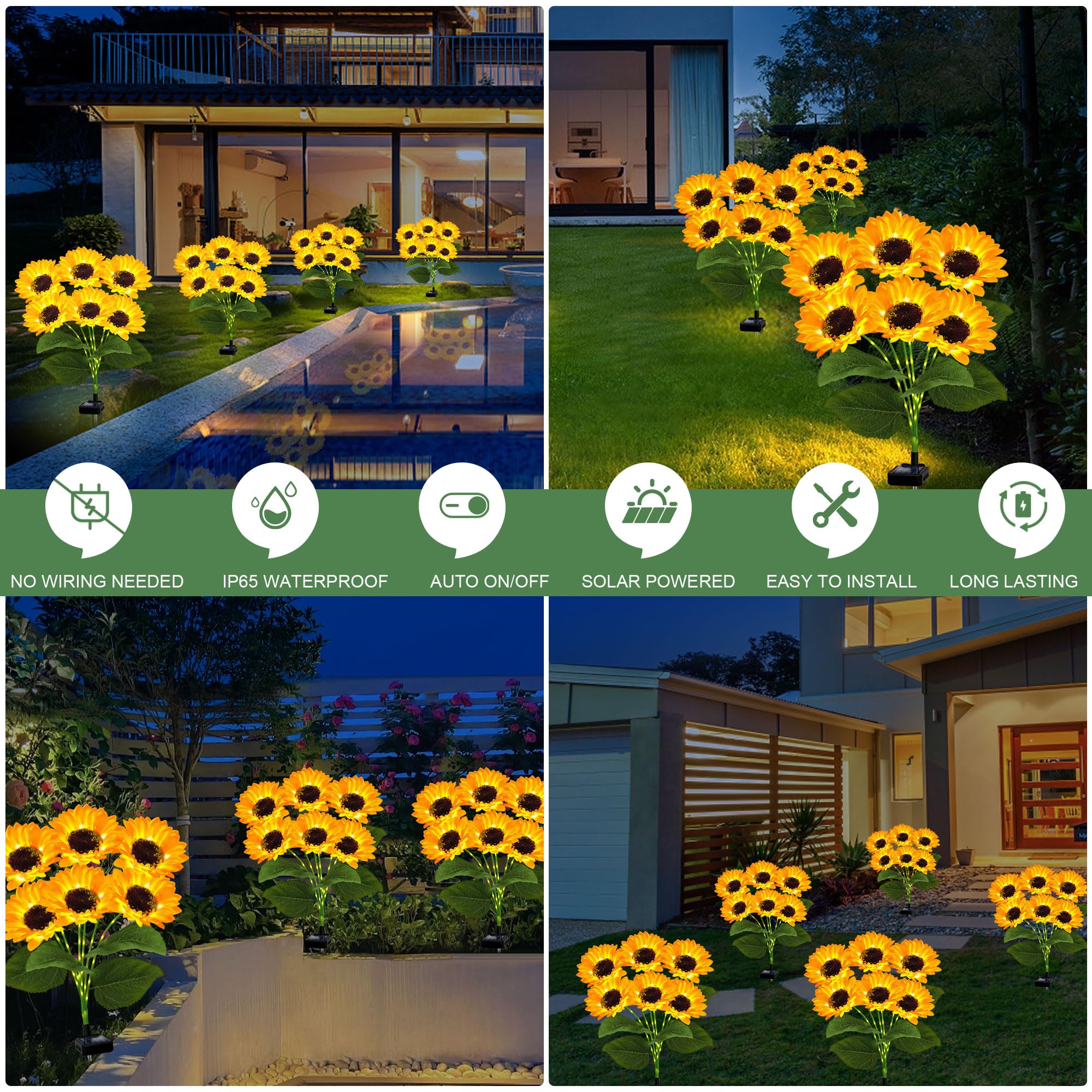 EDOF sunflowers show realistic petal detail for natural garden charm.