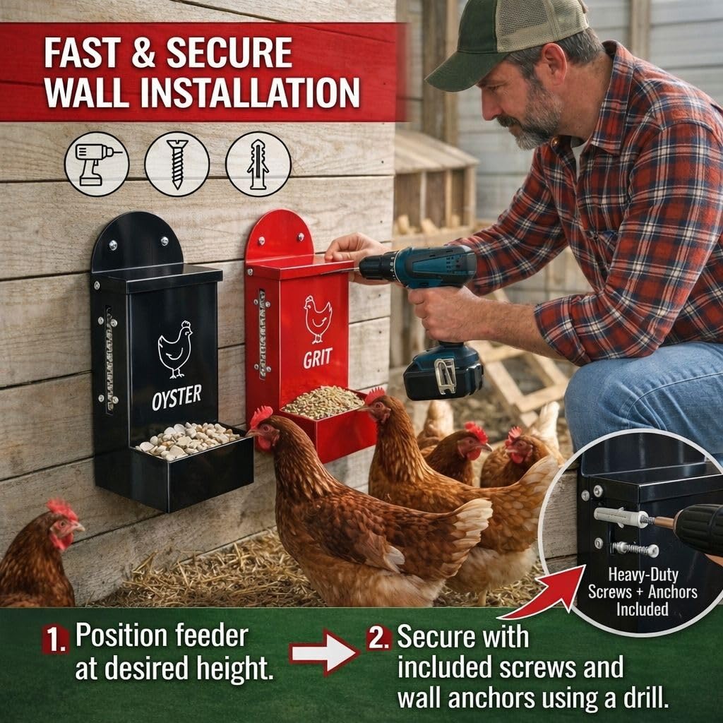 EDRISCO easy-mounting holes simplify secure installation on walls or fences