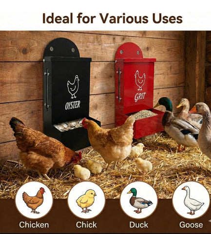 EDRISCO rain cover keeps feed dry during rainy days for reliable access