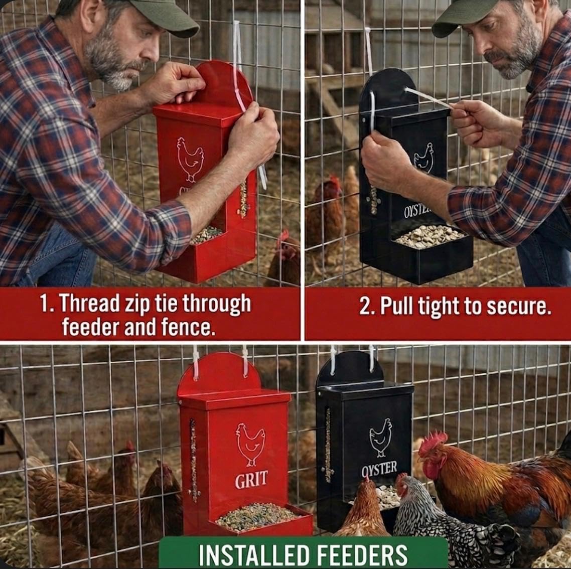 EDRISCO top lid refills quickly without disassembly for efficient daily feeding