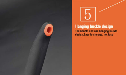 Edward Tools hand hoe in a neatly organized garden setup ready for use
