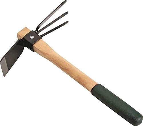 Edward Tools carbon steel blade close-up for heavy-duty soil work.