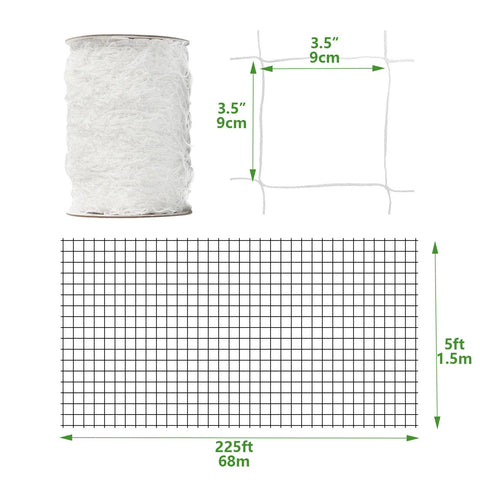 EDYCARX heavy-duty garden mesh nylon offers large-area coverage for gardens.
