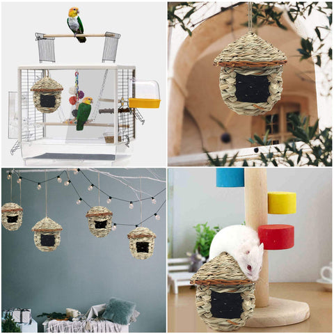 Eeaivnm hummingbird house hemp rope for easy outdoor hanging.