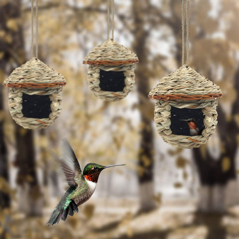 Eeaivnm hummingbird house suitable for small birds like finches.