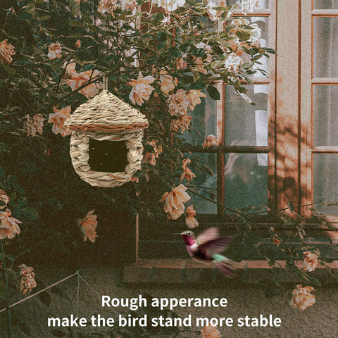 Eeaivnm hummingbird house rough surface improves grip for tiny claws.