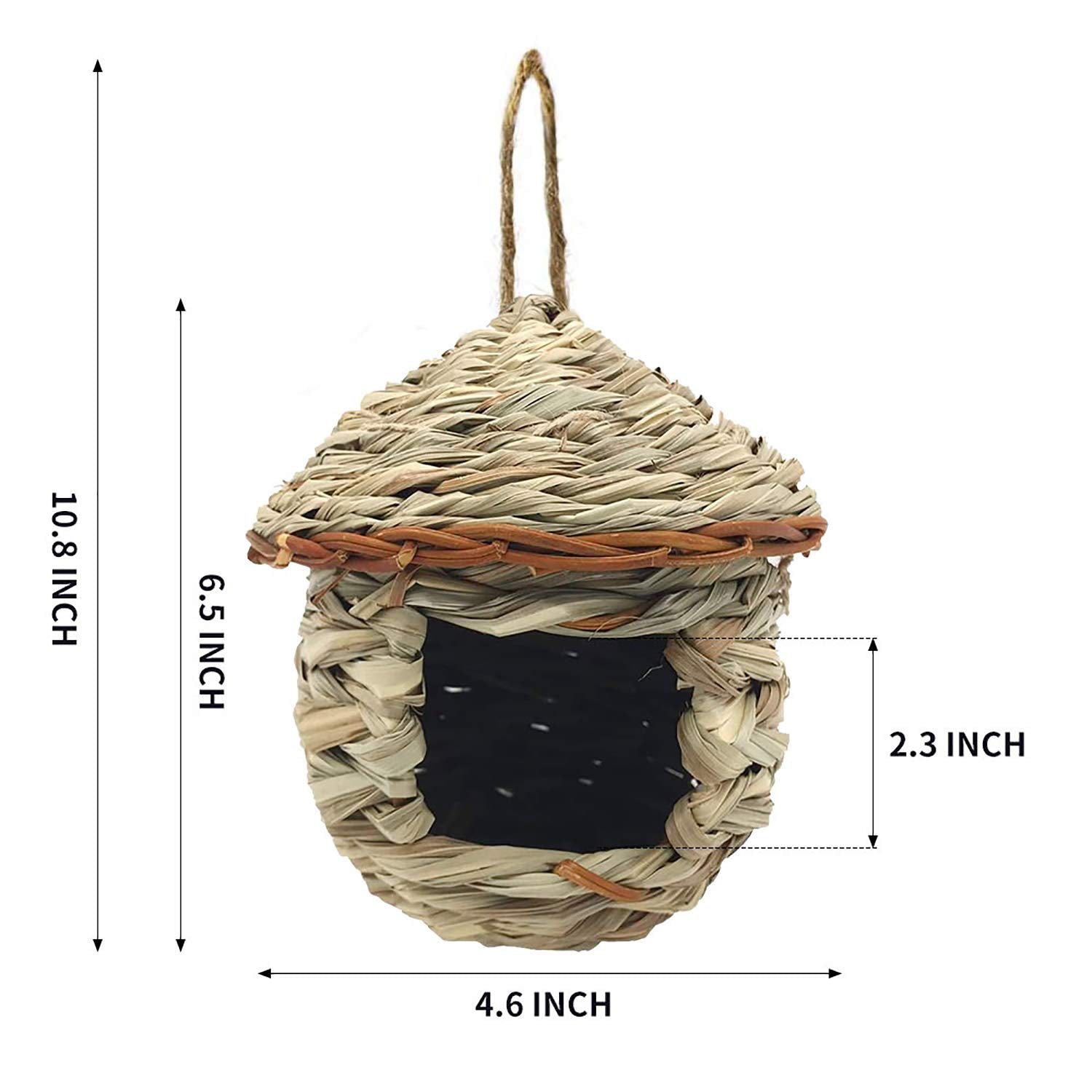 Eeaivnm hummingbird house wide bottom supports movement and airflow.