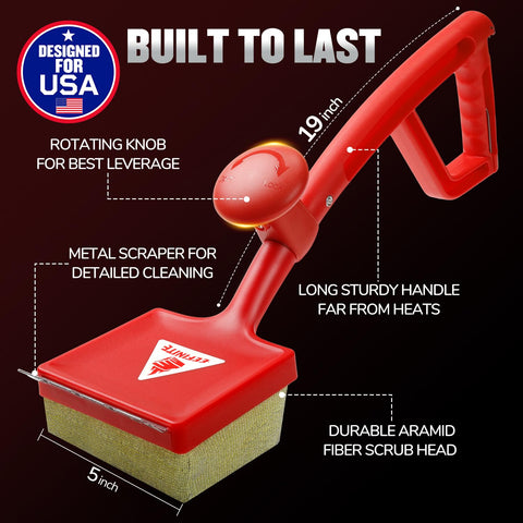 EEFINITE steam-clean action loosens burnt-on residue for easier scrubbing.