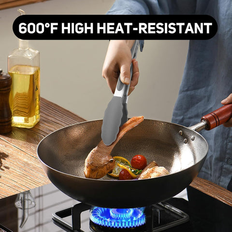 EEKEDO kitchen tongs with ring hang for easy storage and reach.