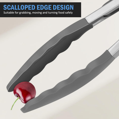 EEKEDO tongs ideal for turning burgers, fish, noodles, and serving salads.