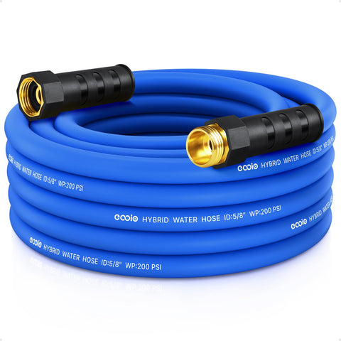 EOOIO heavy-duty garden hose 25ft for reliable outdoor watering.