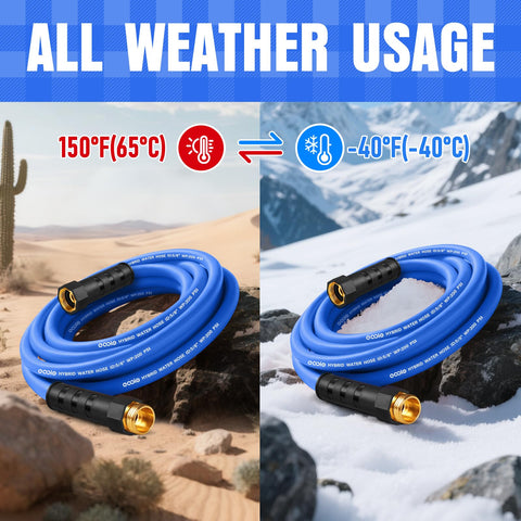 EOOIO 5/8-inch inner diameter ensures steady water flow.