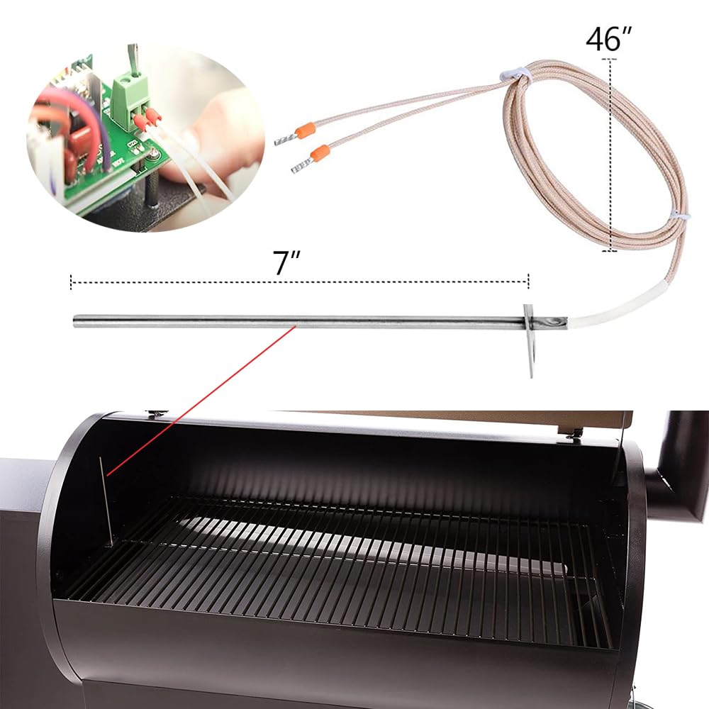 Eeranzoy dual meat probes monitor meat and grill temps simultaneously.