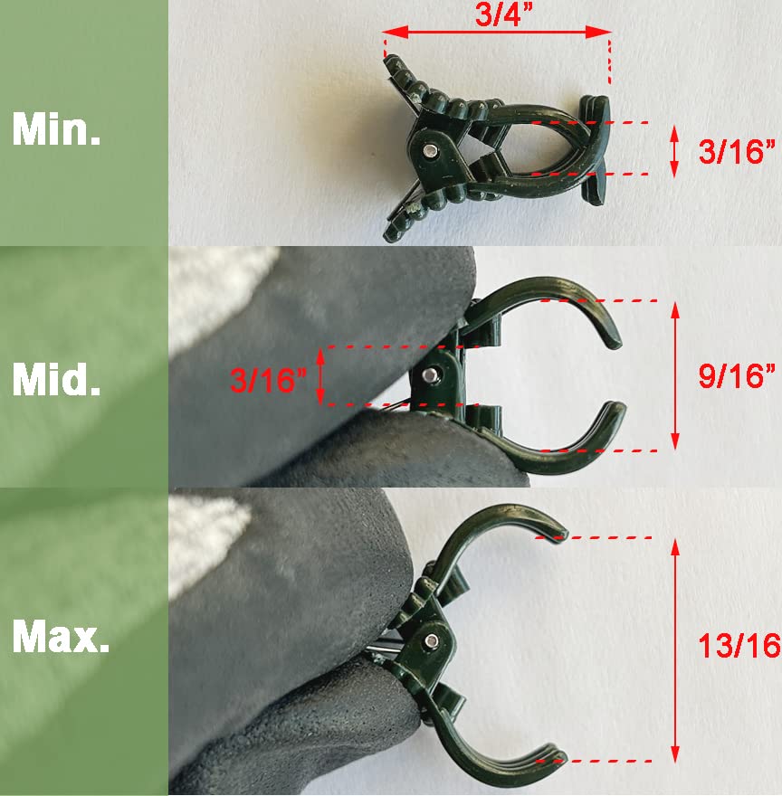 EESC2Y orchid clips support climbing vines with stable, discreet dark-green hardware