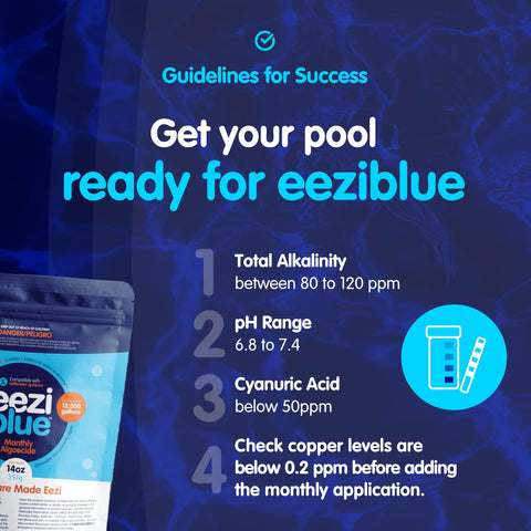 Eeziblue patent protected formula with EPA registration.