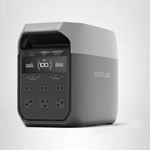 EF ECOFLOW Delta 3 camping and home use in outdoor setting.