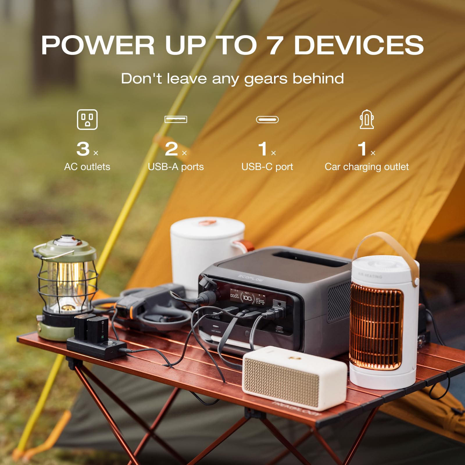 EF ECOFLOW River 3 Plus durable shell IP54 resists the elements
