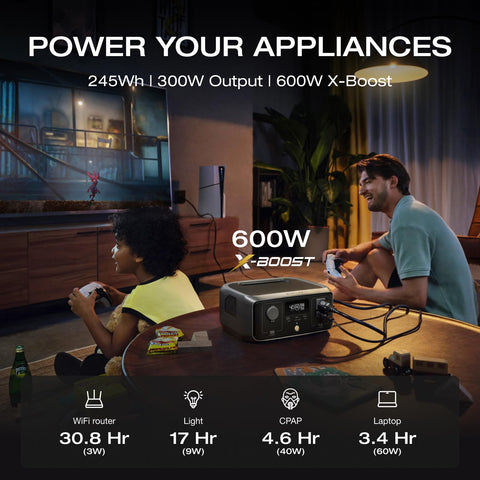 EF ECOFLOW River 3 with X-Boost delivers higher output when needed