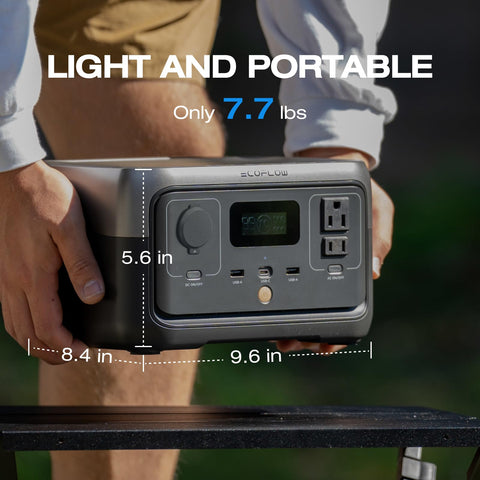 EF ECOFLOW River 2 packaging includes charger and manual