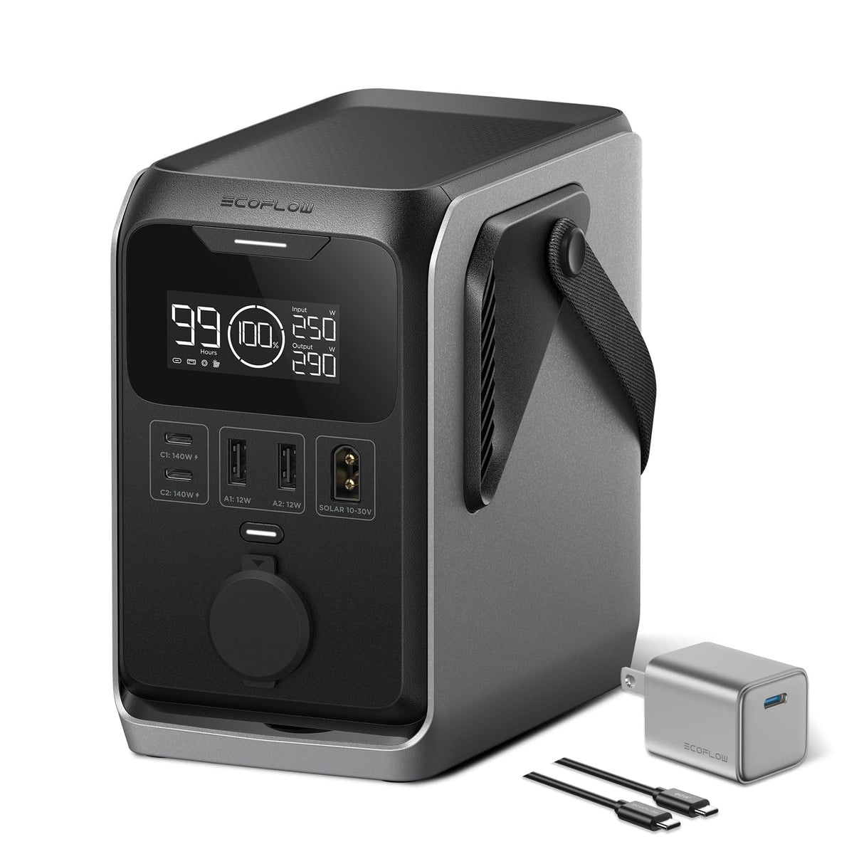 EF ECOFLOW Trail 300 DC compact design for backpack travel