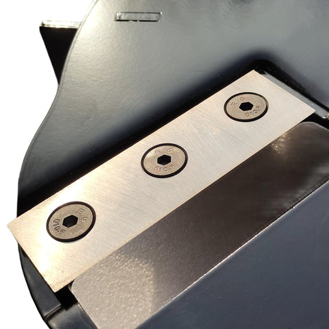 EFCUT blade installation with safety gloves promotes proper replacement.