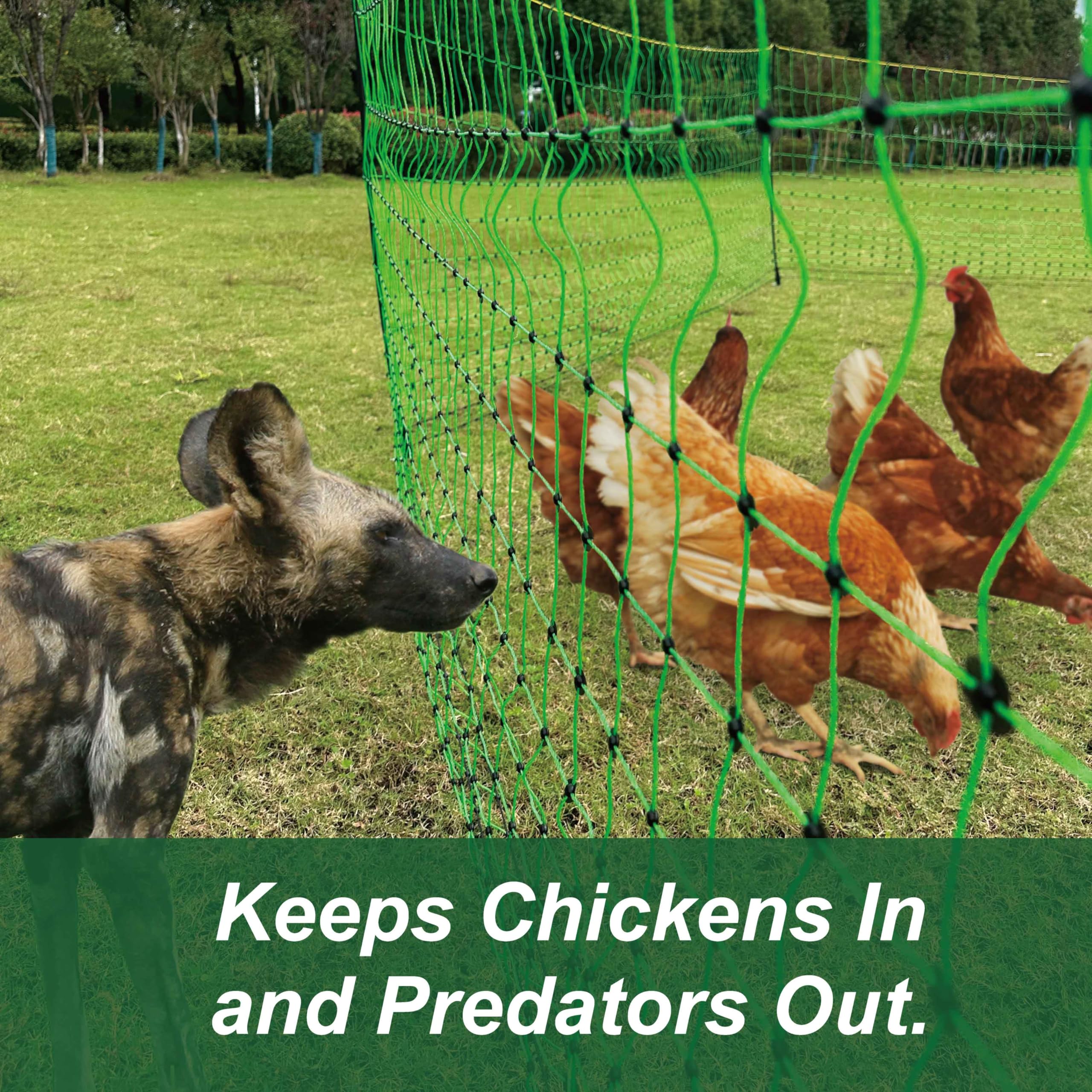 EFencSolv bottom non-conductive mesh helps prevent escapes