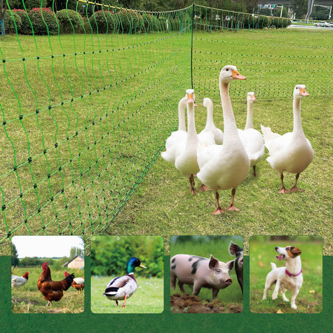 EFencSolv built-in posts and stakes provide stable fencing